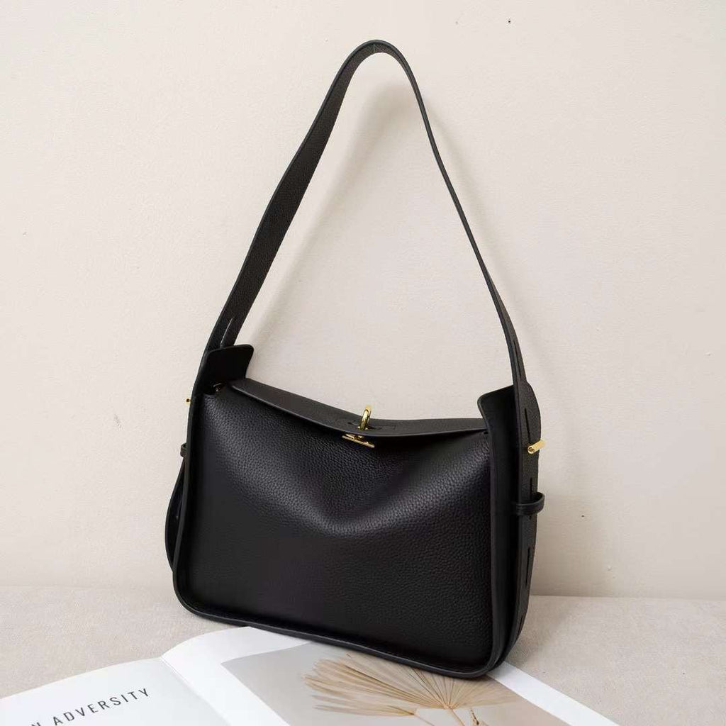 Genuine Leather Crossbody Underarm Bag | Commuter Streetwear Shoulder Bag
