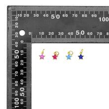 Load image into Gallery viewer, Colorful CZ Celestial Star Charm, Mini Star Charm, Sku#LX525