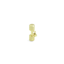 Load image into Gallery viewer, Gold Dumbell Charm Pendant, Sku#Lk1108