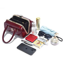 Load image into Gallery viewer, Shiny Leather Diamond-Embellished Simple And Elegant Womens Bag Multi-Functional Evening Clutch