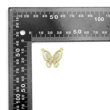 Load image into Gallery viewer, CZ Butterfly Connector Charm, Sku#LK920