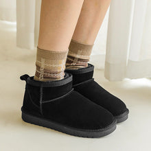 Load image into Gallery viewer, Women's Stylish Faux Plush Slip-On Short Snow Boots | Faux Fur Lined Winter Boots