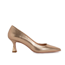 Load image into Gallery viewer, The Brunello Gold Leather Pump Women Shoe