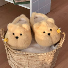 Load image into Gallery viewer, Chubby Bee Bear Slippers - Cute Cartoon Indoor House Shoes for Women &amp; Men