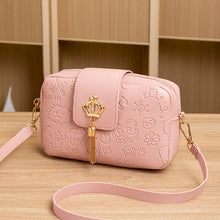 Load image into Gallery viewer, Women's Crossbody Phone Bag - Korean Style Embossed PU Leather Shoulder Bag