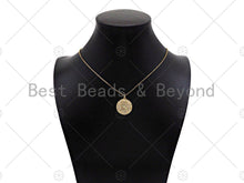 Load image into Gallery viewer, Gold Filled New York Yankees Logo On Round Cion Shape Pendant, 18K Gold Filled Medallion Charm,Necklace Bracelet Charm,20x22mm,Sku#F1399