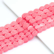 Load image into Gallery viewer, Pink Cube with Chinese Symbol Resin Beads, Sku#U2086