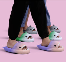 Load image into Gallery viewer, Men's Gradient Shark Slippers | EVA Non-Slip Cartoon Home Bathroom Slides
