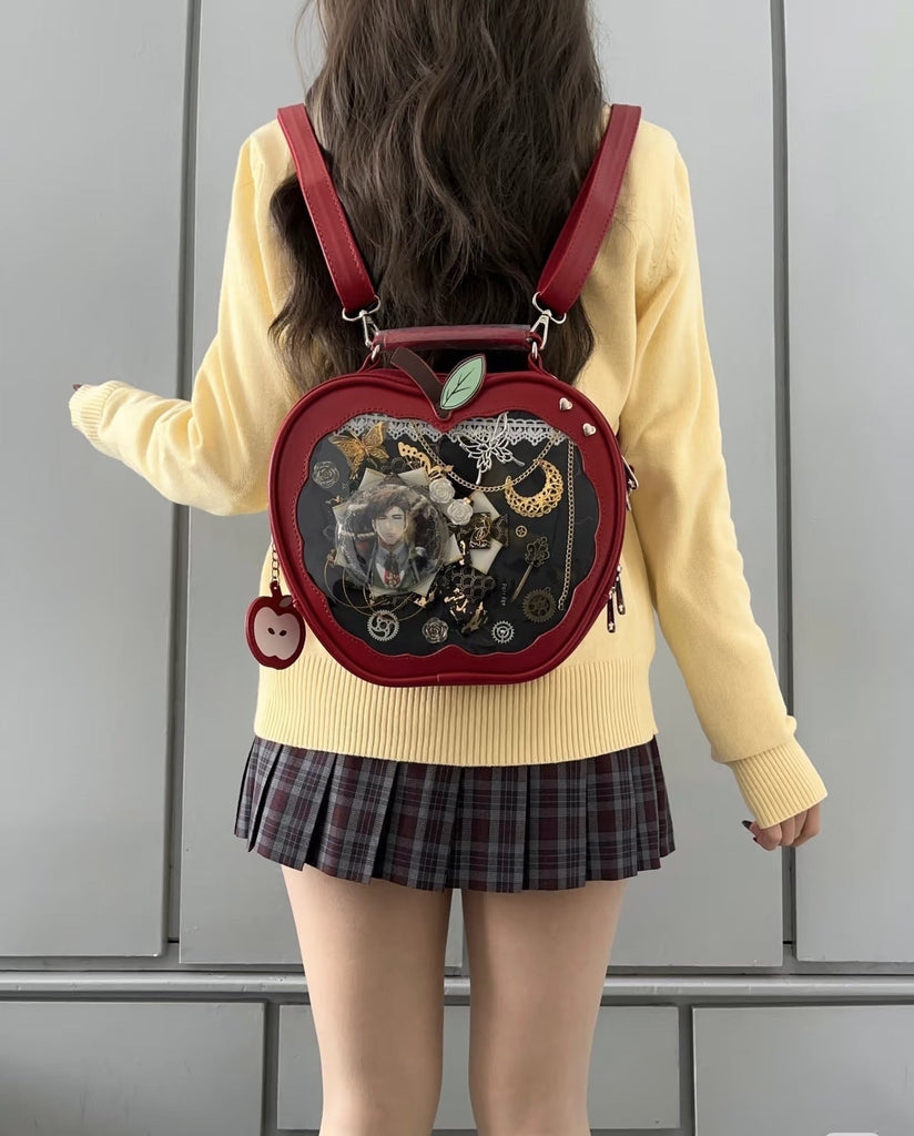 Small Backpack Purse for Women – Waterproof PU Leather Shoulder Bag & Crossbody Backpack with Pendant