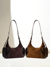 Load image into Gallery viewer, Vintage Boston Bag - Genuine Frosted Cowhide Leather Shoulder Bag with Large Capacity