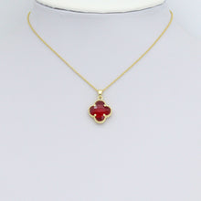 Load image into Gallery viewer, Colorful Cyrstal Gold Flower Charm Pendant,Sku#FH245