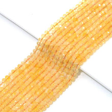 Load image into Gallery viewer, Genuine Citrine Rondelle Faceted Beads, 4x6mm, Sku#U1510