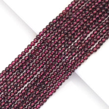 Load image into Gallery viewer, Genuine Red Garnet Round Smooth Beads, Sku#U1740