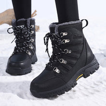 Load image into Gallery viewer, Women's Fleece-Lined Snow Boots - Waterproof Winter Boots with Rubber Sole