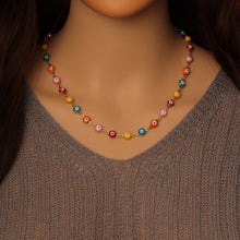 Load image into Gallery viewer, Unfinished Colorful Evil Eye Chain by feet/Yard, sku#HX15