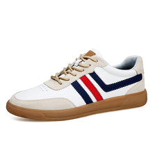 Load image into Gallery viewer, Men's Leather Height-Boosting Sneakers with Rubber Sole - Casual Elevator Shoes
