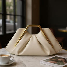 Load image into Gallery viewer, Women's Retro Framed Pleated Cloud Bag - Premium PU Leather Crossbody Handbag