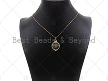 Load image into Gallery viewer, Dual CZ Micro Pave Evil Eye Charm,  Sku#L515