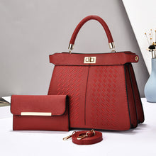 Load image into Gallery viewer, Premium 2-in-1 PU Leather Bucket Bag Set - Crossbody &amp; Handbag with Multiple Compartments