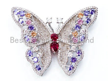 Load image into Gallery viewer, CZ Micro Pave Large Butterfly Pendant, sku#L163