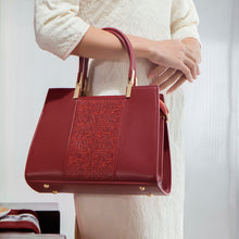 Load image into Gallery viewer, Embroidered Red Handbag – Traditional Chinese Art Style Women's Shoulder Bag