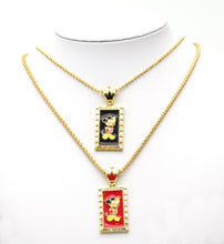 Load image into Gallery viewer, CZ Enamel Mickey Mouse Pendant, Sku#JL79