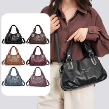 Load image into Gallery viewer, Women's Soft PU Leather Bucket Handbag – Retro European Style