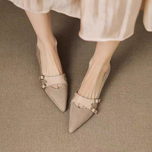 Load image into Gallery viewer, French Vintage Pointed-Toe Flats