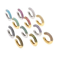Load image into Gallery viewer, Colorful CZ Round Ear Cuff, Sku#B355