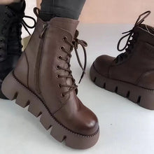 Load image into Gallery viewer, Women's Fleece-Lined Insulated Snow Boots | Soft Leather Side-Zip Winter Boots