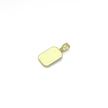 Load image into Gallery viewer, Gold Rectangle Initial Charm, Alphabet Name Letter Charm,sku#LX717
