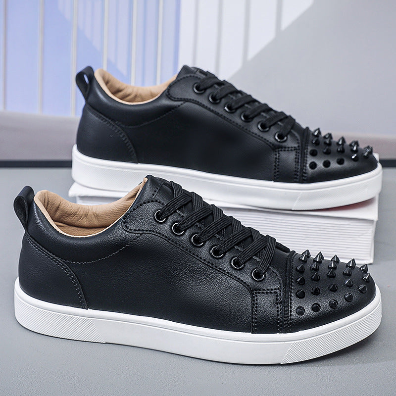 Men's Casual Sneakers - Stylish Low-Top Lace-Up Shoes for Spring & Summer