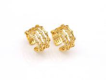 Load image into Gallery viewer, CZ Multi Lines Star Ring, Sku#X208
