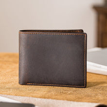 Load image into Gallery viewer, Handmade Full-Grain Cowhide Bifold Wallet
