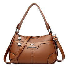 Load image into Gallery viewer, Retro Woven Shoulder Bag - Contrasting Color PU Leather Crossbody Bag for Women