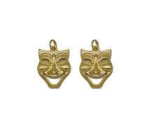 Load image into Gallery viewer, Gold Mask Charm, Sku#F1478C