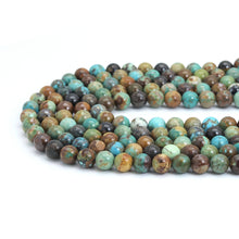 Load image into Gallery viewer, Genuine Turquoise Round Smooth Beads, Sku#U2075