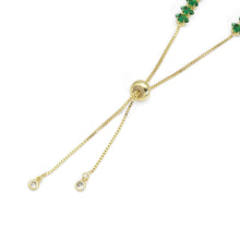 Load image into Gallery viewer, Marquise Shape CZ Adjustable Chain Bracelet, LD462