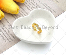Load image into Gallery viewer, CZ Pave Mariner Link Ring, Stackable Ring, sku#LD49