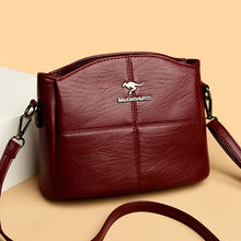 Load image into Gallery viewer, Women's Genuine Leather Embroidered Crossbody Bag – Large Capacity Shoulder Bag