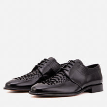 Load image into Gallery viewer, The Arven Black Python Leather Men Shoe