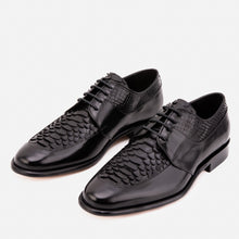 Load image into Gallery viewer, The Arven Black Python Leather Men Shoe