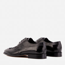 Load image into Gallery viewer, The Arven Black Python Leather Men Shoe