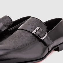 Load image into Gallery viewer, The Marquez Black Baby Buffalo &amp; Deer Leather Loafer Men Shoe