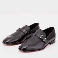 Load image into Gallery viewer, The Marquez Black Baby Buffalo &amp; Deer Leather Loafer Men Shoe