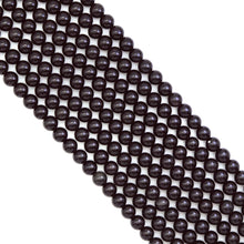 Load image into Gallery viewer, Genuine Black Obsidian Round Smooth Beads, Sku#U1775