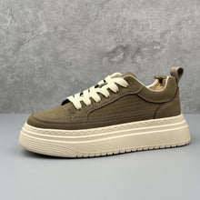 Load image into Gallery viewer, Men's Minimalist Chunky Sole Casual Sneakers | Microfiber Leather Lace-Up Shoes