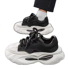 Load image into Gallery viewer, Men's Platform Casual Sneakers - Breathable Mesh Lace-Up Tennis Shoes