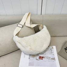 Load image into Gallery viewer, Women's Plush Crossbody Shoulder Tote Bag | Casual Lightweight Everyday Bag