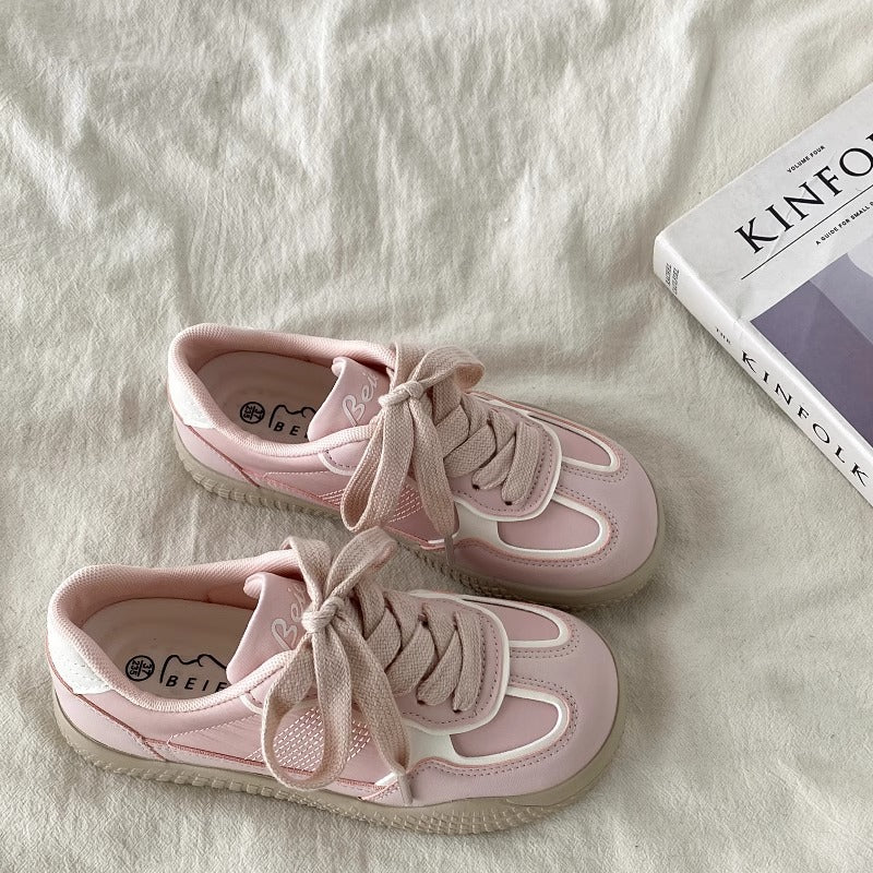 Women's Chunky Platform Sneakers - Casual Round Toe Fashion Sneakers